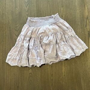 NWOT Guess Lilac Purple Eyelet Lace Mini Skirt Size S
